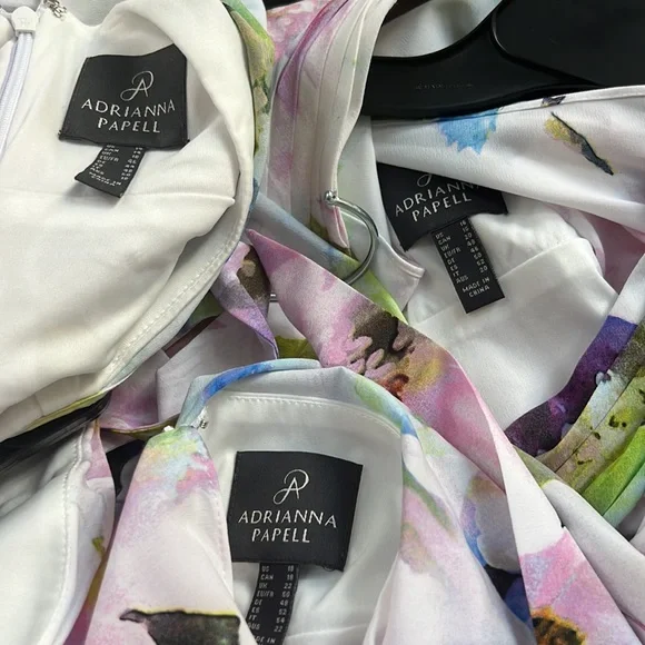 Adrianna Papell Women's Floral Halter Gown. - Picture 14 of 16